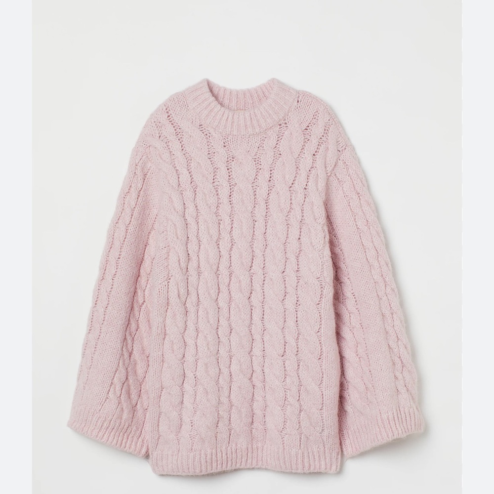 ISO WOOL-BLEND CABLE-KNIT SWEATER H&M